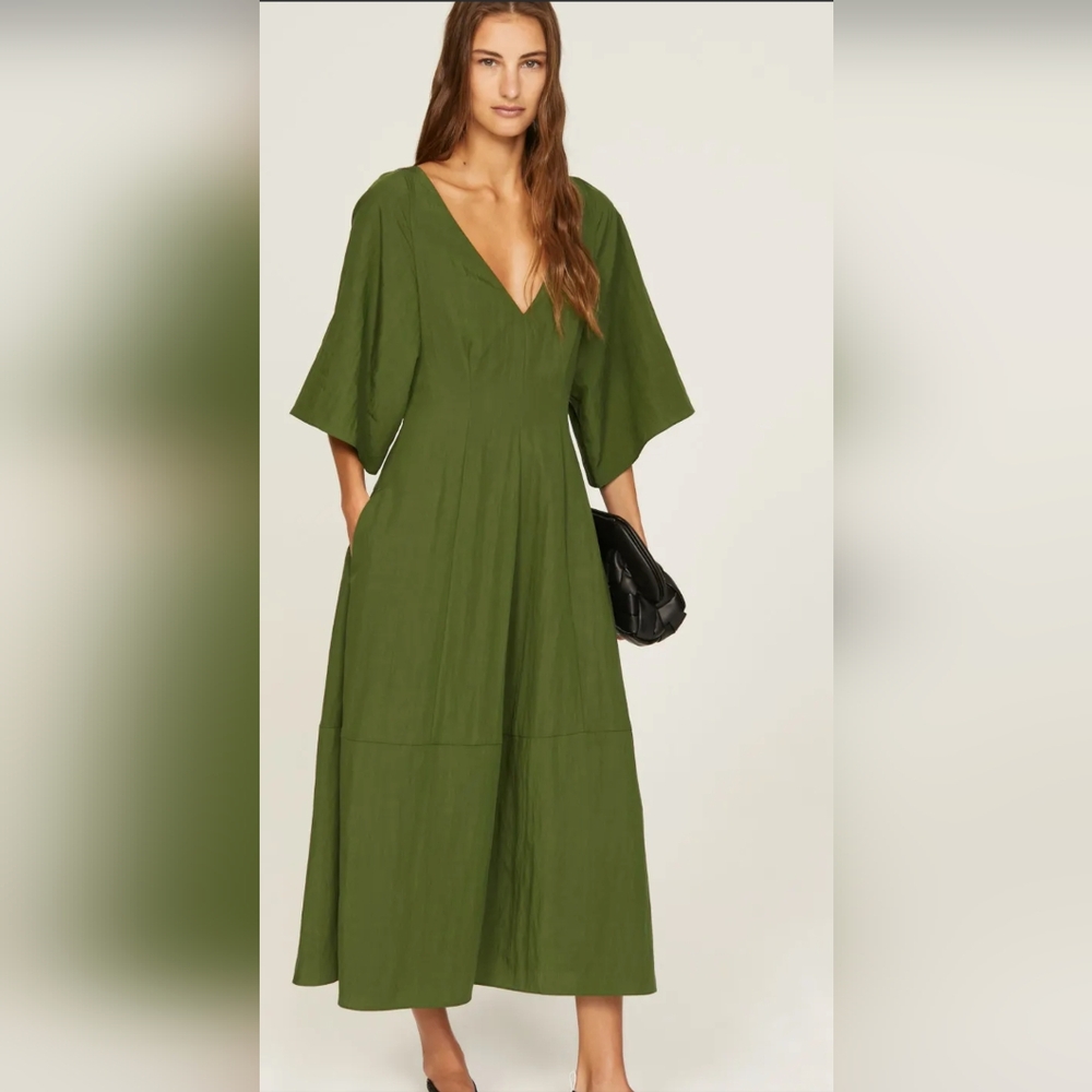 ISO Vince Flutter Sleeve Dress M